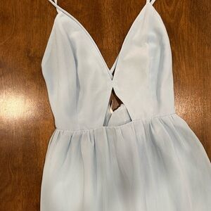 Urban Outfitters Light Blue Flowy Cutout Dress